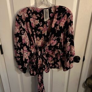 Free People Wrap Blouse